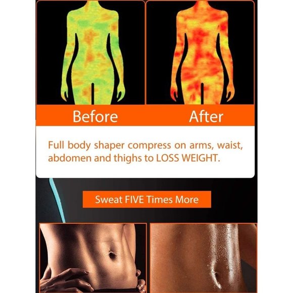 Body SPA AQUA Sauna Suit Neoprene Body Shaper GYM Walking Aerobics 3XL R… - Picture 11 of 14